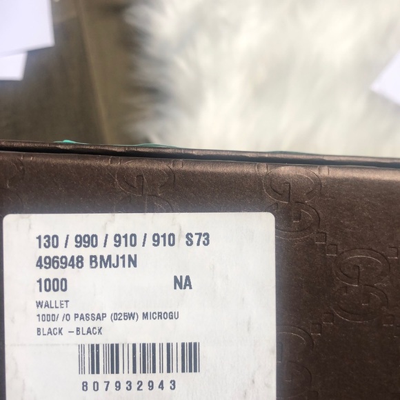 🆕 Gucci Passport Holder Black Leather ✈️🏝🏙 - Picture 11 of 13